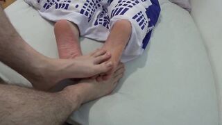 playing footsies with my best friend