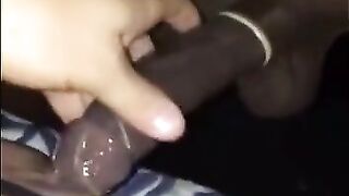 BBC fucking White Bottom & Cumming in Chastity