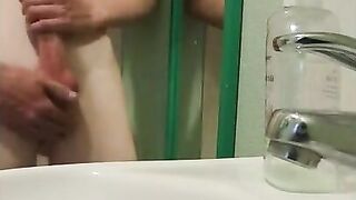 Huge cock and hot cumshot