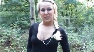 hot sex blonde milf fucked outdoor