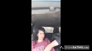 Sunday drive finger bang orgasm