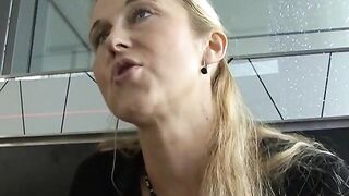 Blonde Mature Fucked In Public Bathroom