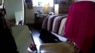 Bent over masturbation. Hidden cam