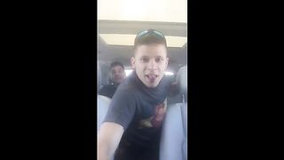 White College Boy Breeds  Latin Bitch In Car