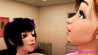 FUTANARI XXX Delivery ◈ SHEMALE on FEMALE 3D