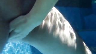 Girl pulling my cock underwater