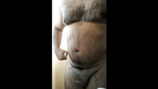 Big Thick Chubby Bear Bathroom Jerk & Cum