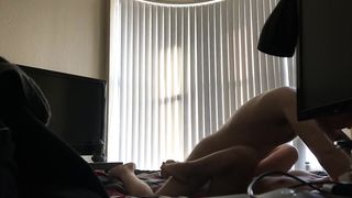 Tiny Asian morning sex on hidden camera (re post me)