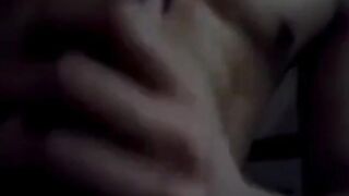 asian boy big cock wanking at night (1'52'')