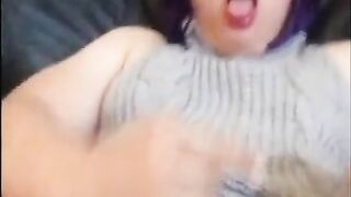 Asian Sissy Jerking off in VKS Sweater