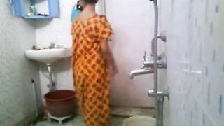 Indian College Babe In Hostel Shower