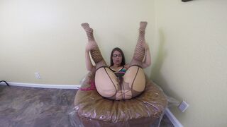 bizarropornos.com - POV pantyhose shit, anal, smear, and, play!