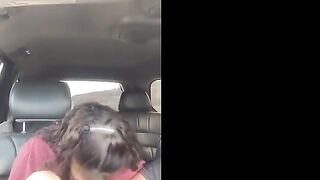 Very cute chick gets fingered to orgasm in back seat