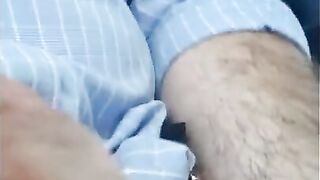 Jerking off on the bus....Big Cum Shot