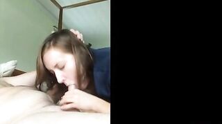 Blowjob and Swallowing Cum with a bit of Choking