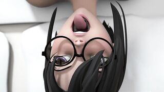 Busty bespectacled Japan teacher ooze out massive creampie - 3D Hentai Cartoon