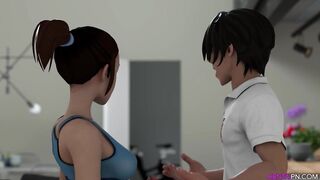 3D College Students - XXX Break