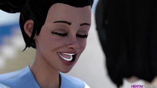 3D College Lesbians Sex Cartoon